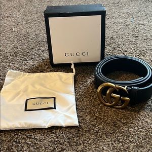 Gold Accent Gucci Belt